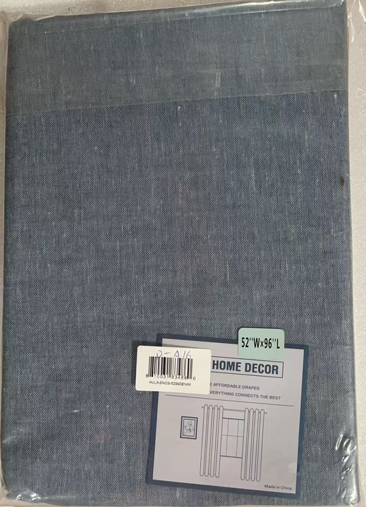 52"Wx96"L per panel Angeline Solid Sheer Grommet Curtain Panels - (2 panels=104)