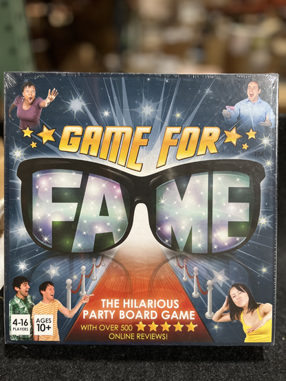 Game For Fame The Hilarious Party Board Game Ages 10+ 4-16 Players