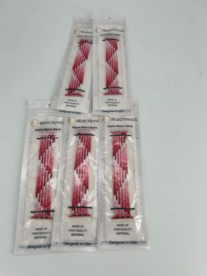 5-Pack XS  Aztec  pink Loop Watch Bands 0.8 x 5.6 Inch Fits 38mm/40 mm/41 mm