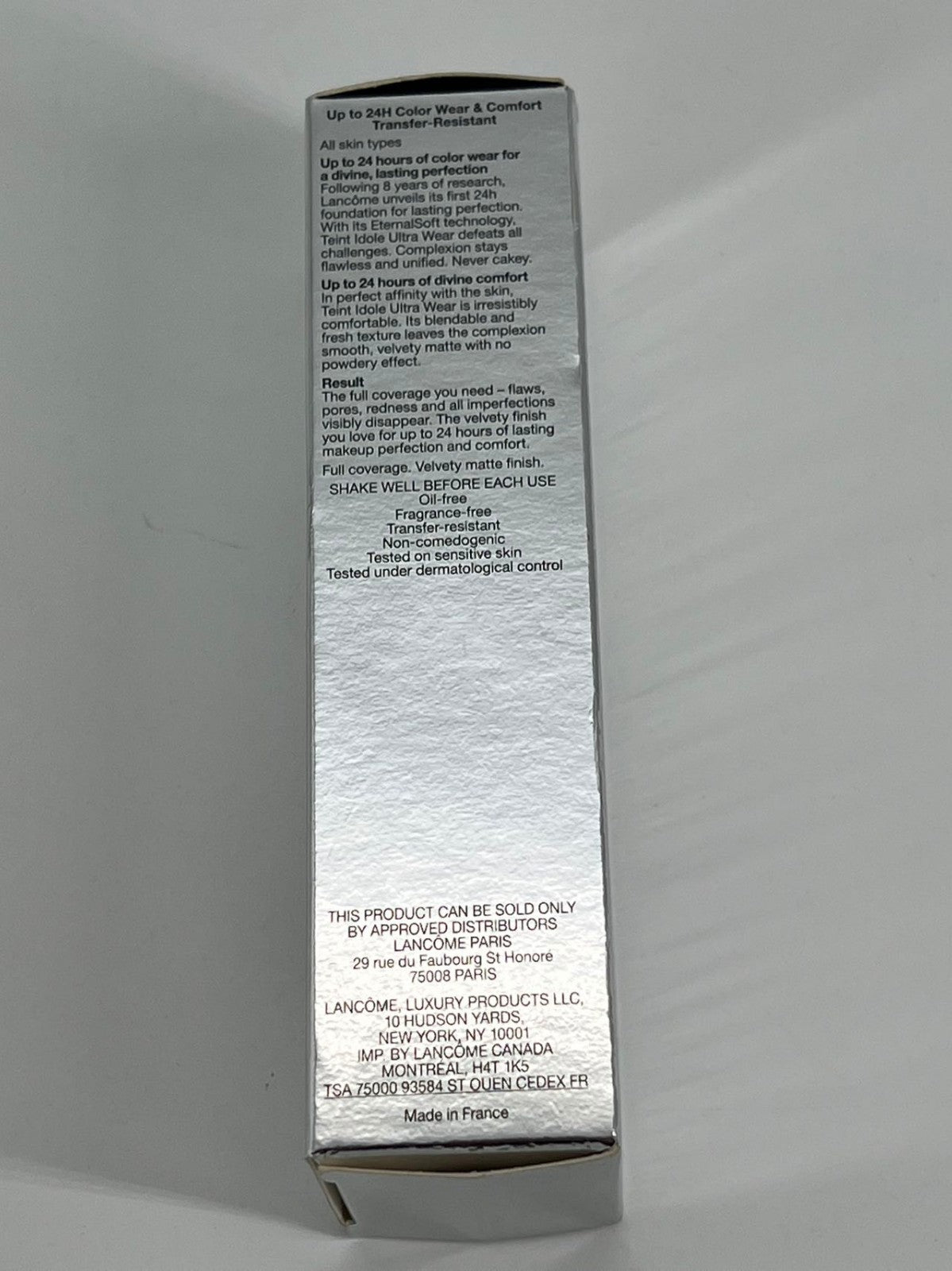 LANCOME ~ TEINT IDOLE ULTRA WEAR & COMFORT FOUNDATION ~ # 450 BISQUE (W) ~ 1 OZ