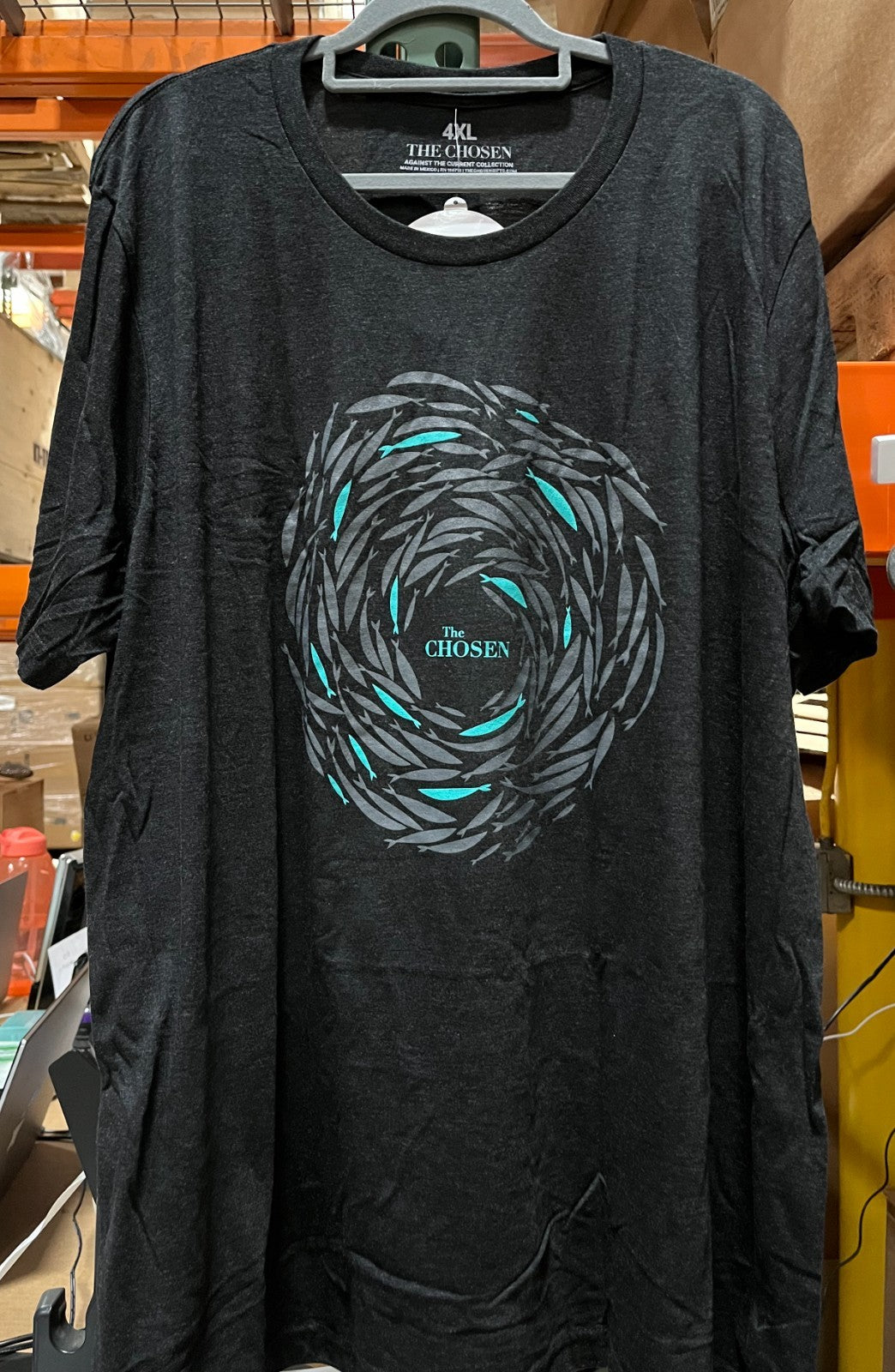 Against The Current T-Shirt,Style: Adult,Size: 4XL, Color: Black