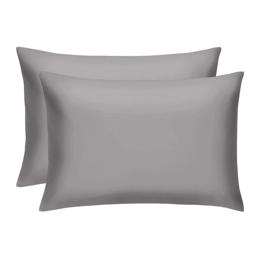2 Pillowcases Color: Stone  Standard Size：20”x 27“