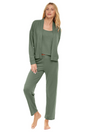 Sleepwear Set- Hip Length Jacket, Cami Top and Pajama Pants Size 2X