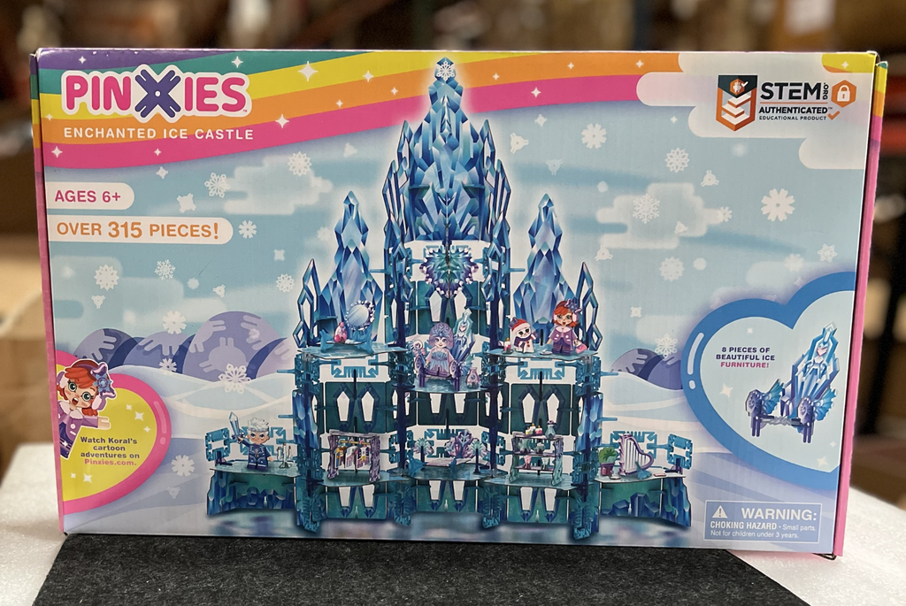 Pinxies Enchanted Magical Ice Castle 3D Puzzle Building PlaySet