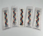 5- Pack L  Color Burst Rainbow Loop Watch Bands 0.8 x 6.7 Inch  Fits