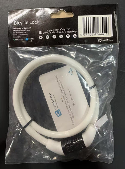 Bicycle Lock - White