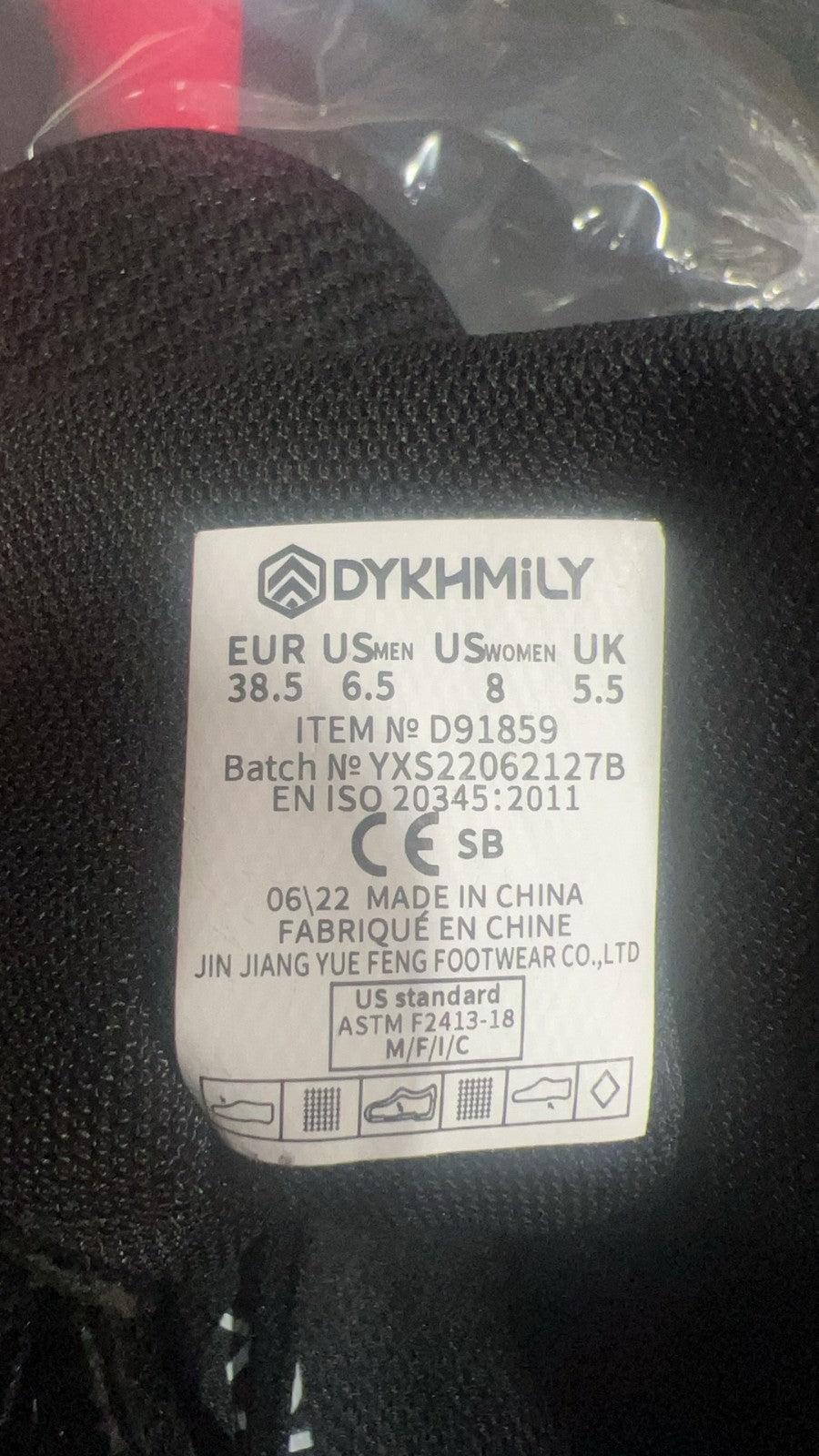 DYKHMILY #D91859 Mesh Breathable Safety Steel Toe Cap Work Shoes W-6.5 NWT