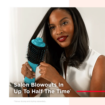 Ceramic Hair Dryer & Volumizer Hot Air Brush, Mint