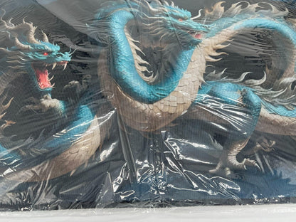 Dragon themed rug.