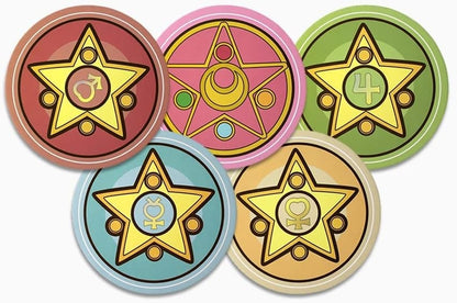 Sailor Moon Coffee Tea Cup Coasters 5 pieces Set