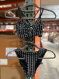 bikini swimsuit black  Size :XS