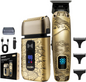 Men's Electric Head Shaver Hair and Beard Trimmer Grooming Kit,Facial Hair