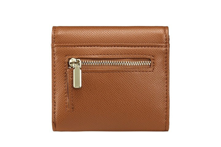 TRI-FOLD WALLET - RFID BLOCKING PROTECTION COLOR — Brown