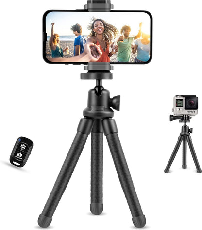 UBeesize Flexible Cell Phone Tripod Stand Holder  Color: Black
