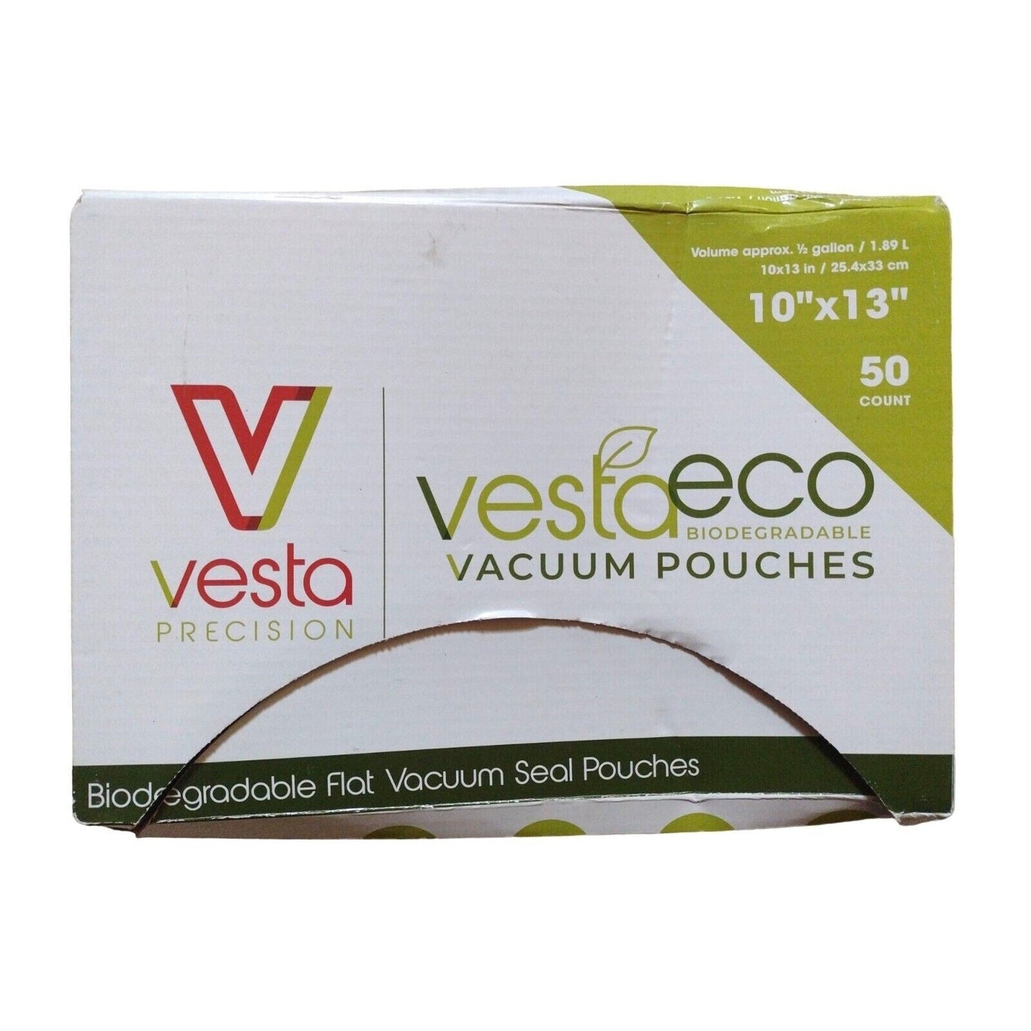 50 count 10 x 13 inch VestaEco Chamber Machine Vacuum Pouches