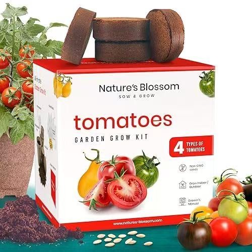Tomato Garden Kit – 4 Seed Types, Pots & Markers