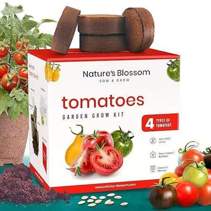 Tomato Garden Kit – 4 Seed Types, Pots & Markers
