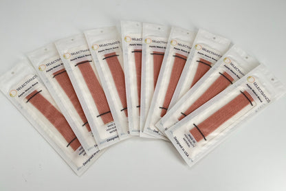 10-Pack M  Champagner  Solid Loop Watch Bands 0.8 x 6 Inch , Fits 38mm/40mm/41mm