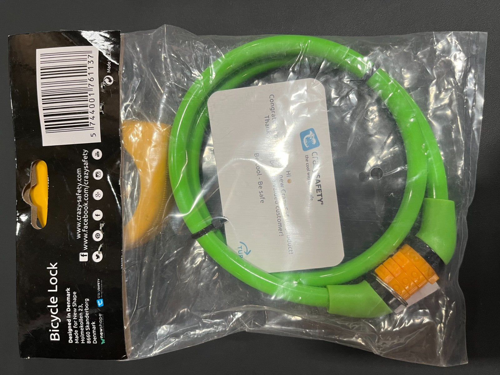 Bicycle Lock Green
