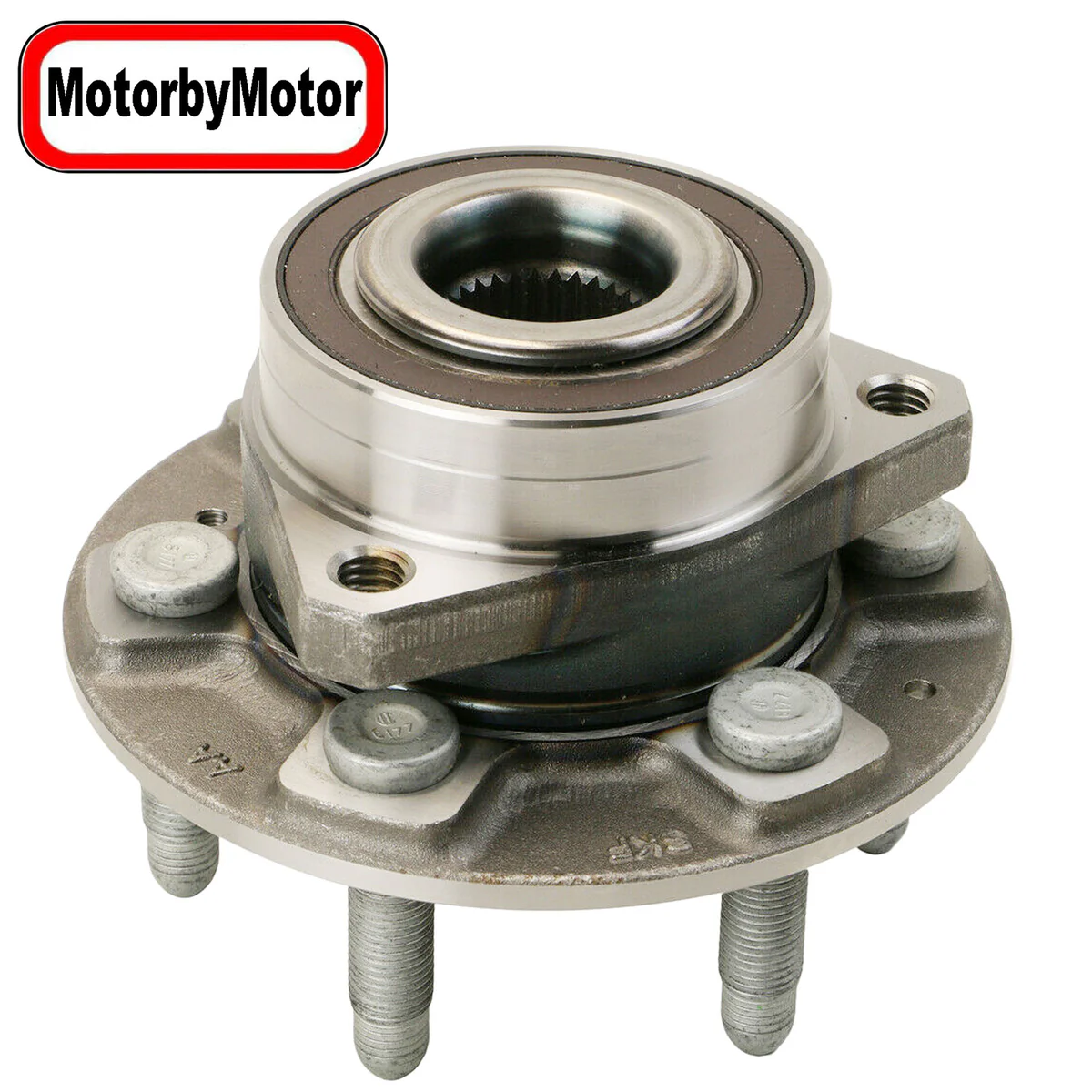 MotorbyMotor 512593 Front Rear Wheel Bearing and Hub Assembly
