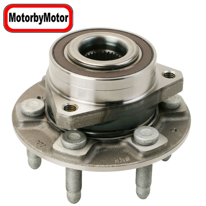 MotorbyMotor 512593 Front Rear Wheel Bearing and Hub Assembly