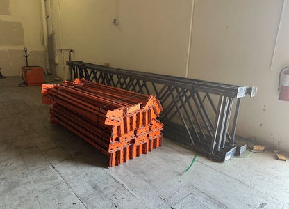 Heavy Duty Garage Shelving Unit, medium duty warehouse racks, already teared dow.