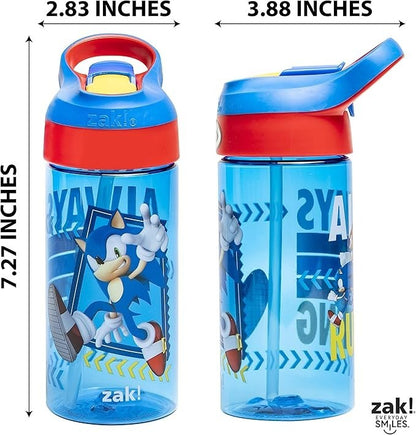 Sonic Kids Water Bottle, 2-Pack, 17.5 oz, Leak-Proof