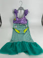 Disney Ariel Little Mermaid Suit Costume set 3 piece girls