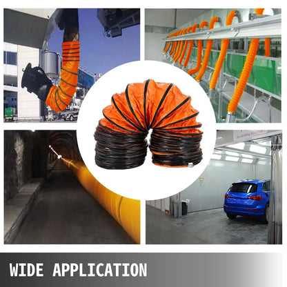 16 FT PVC Flexible Duct Hosing for 12 INCH Exhaust Fan (12IN 16FT)