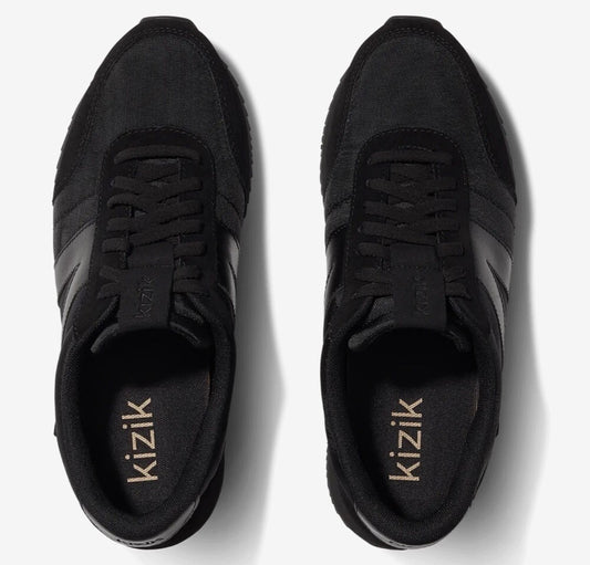 Kizik Black Milan Comfortable Breathable Woven Women's Size 12.5 men's 11.