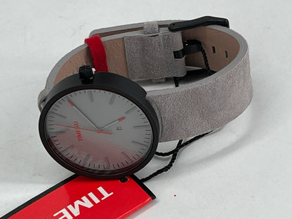 Men's Analogue Quartz Watch with Textile Cork Strap  light grey
