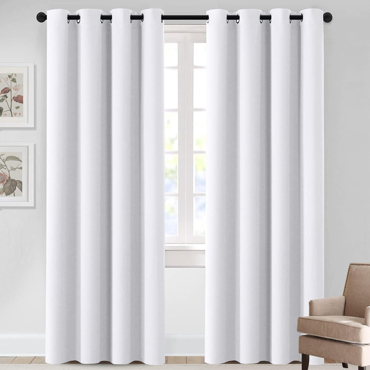 MeilleMaison 50.4*85 Inch White
