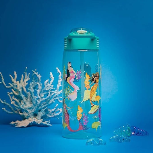 Disney The Little Mermaid 2023 Kids Water Bottle For School or Travel, 25oz, Dur