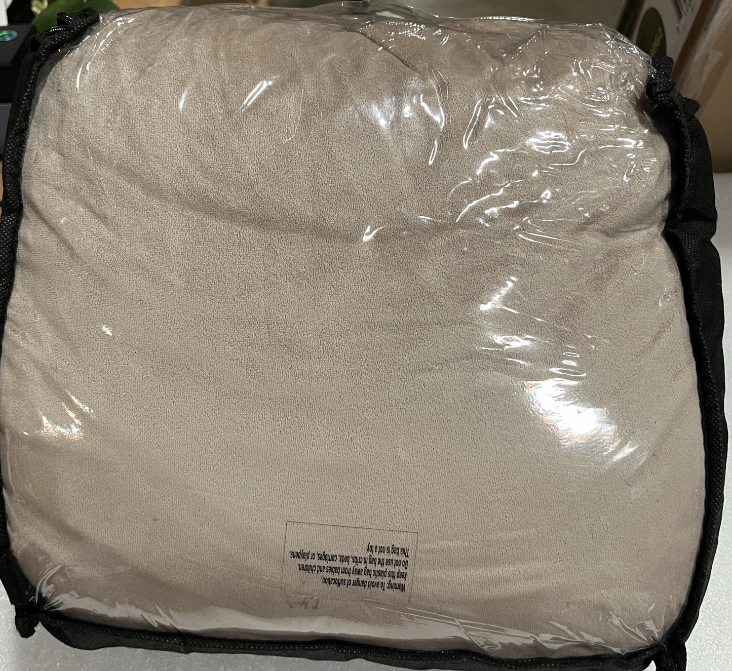3-Cushion Recliner Cover Taupe + 2 Armrest Gifts