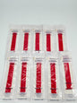 10-Pack  S   Red  Loop Watch Bands 0.8 x 6,2 Inch , Fits 42mm/44mm/45mm