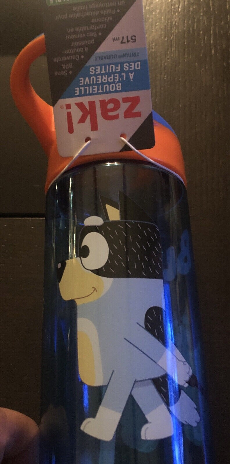 Bluey Zak leak-proof bottle