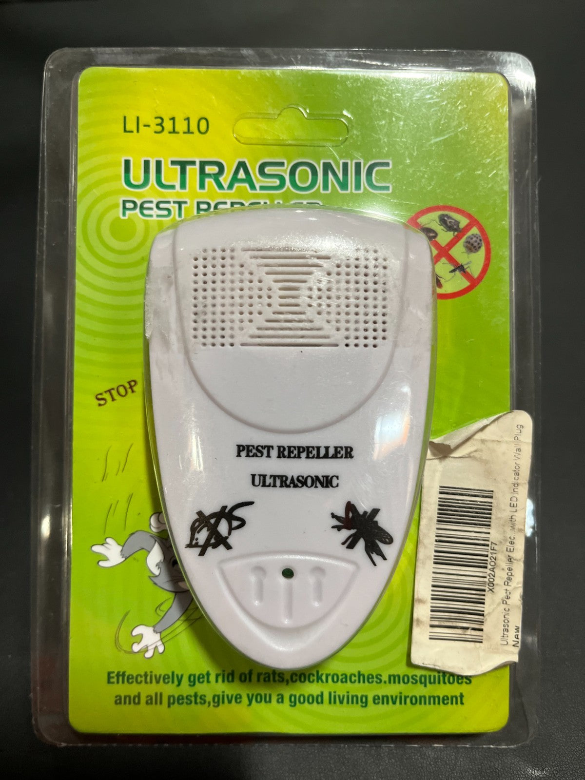 White Ultrasonic Pest Repeller –  Insect & Rodent Repellent
