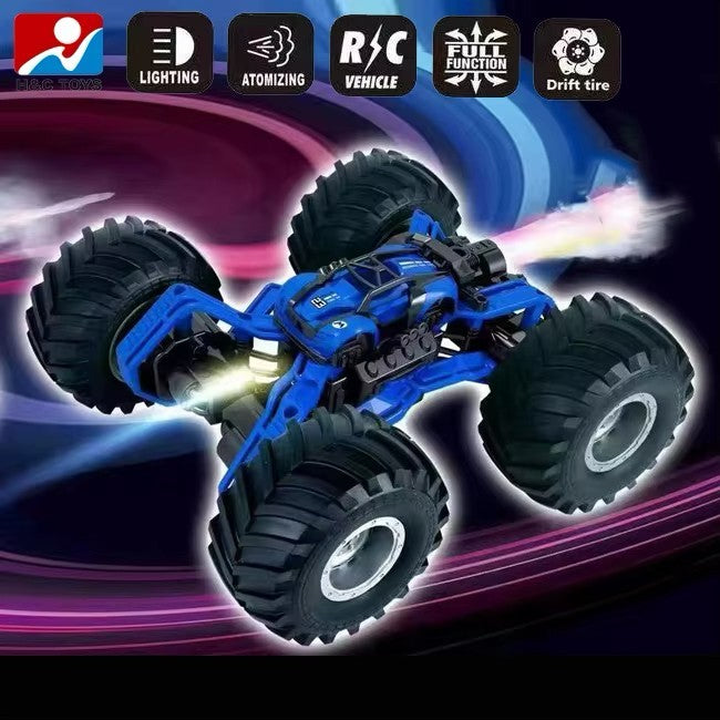 Spray RC Stunt Car 4WD Remote Control Monster Truck Lights 8+ Kids Toy