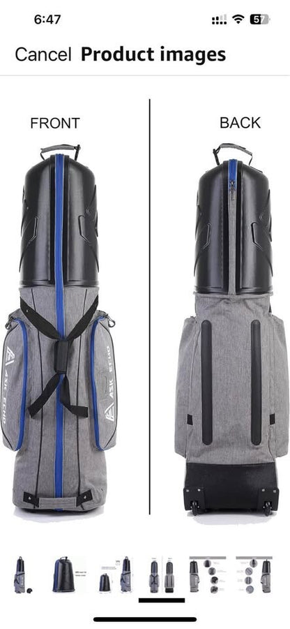ASK ECHO Golf Bag with Wheels -  used open box