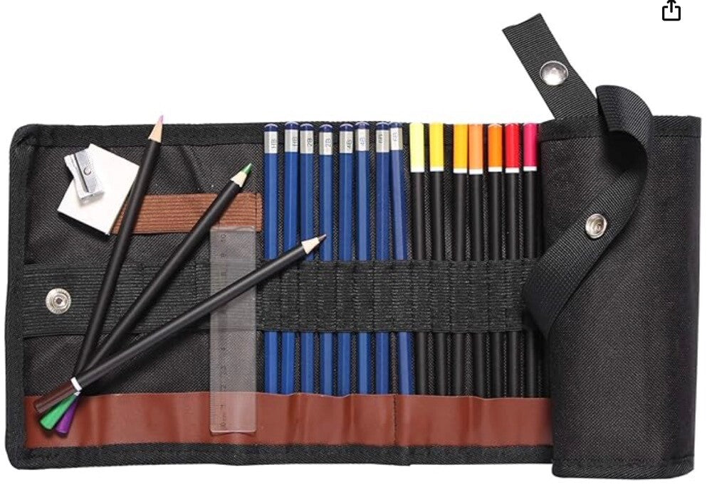 Colored Pencil Set - (47 Pieces) Vivid 3.5 mm Artist Grade Drawing & Sketching C