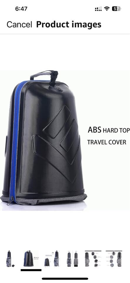 ASK ECHO Golf Bag with Wheels -  used open box