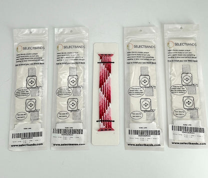 5-Pack S  Aztec Pink Loop Watch Bands 0.8 x 5.7 Inch Fits 38mm/40mm/41mm