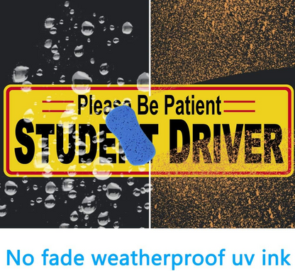 3 Pcs Student Driver Magnet Car Signs Please Be Patient Car Bumper Sticker Decal