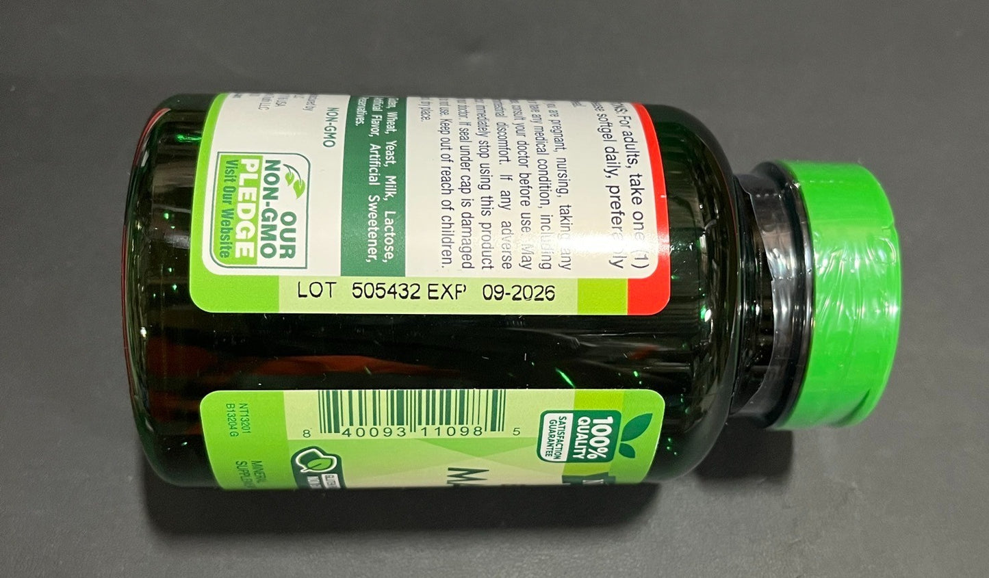 Magnesium 400mg Exp 09/26 Nature's Truth 72 Softgel Capsules Extra Strength