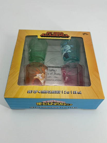 My Hero Academia Shot Glass,Set Of 4 Shot Glasses