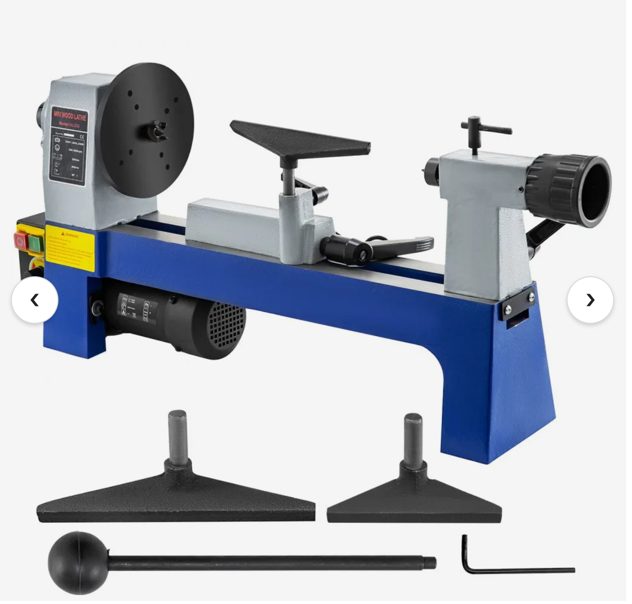 12" x 18" Wood Lathe Benchtop Wood Lathe Machine Speed 650-3800 RPM Woodturning