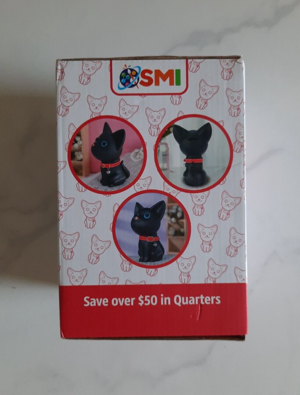 KAI KAT Black Cat Piggy Bank Ubreakable Plastic Brand New in Box
