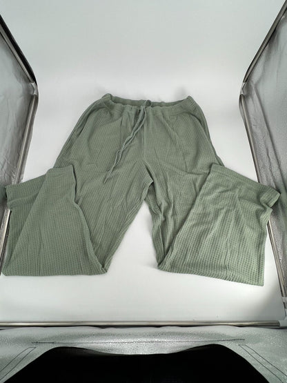 Women's Cami Top & Pants, Pajamas with Pockets, Spaghetti Straps green  2X