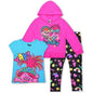 Trolls 3-Piece Shirt, Jacket & Leggings Set for Girls, 4T – Fits 4-Year-Old Kids