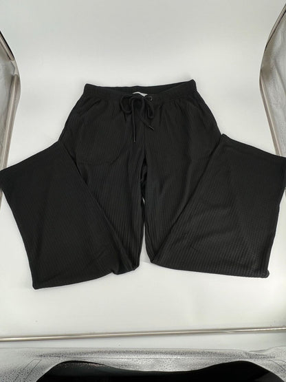 Women's Cami Top & Pants, Pajamas with Pockets, Spaghetti Straps black L